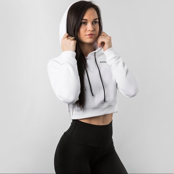 Alphalete Tops - Alphalete Cropped Hoodie